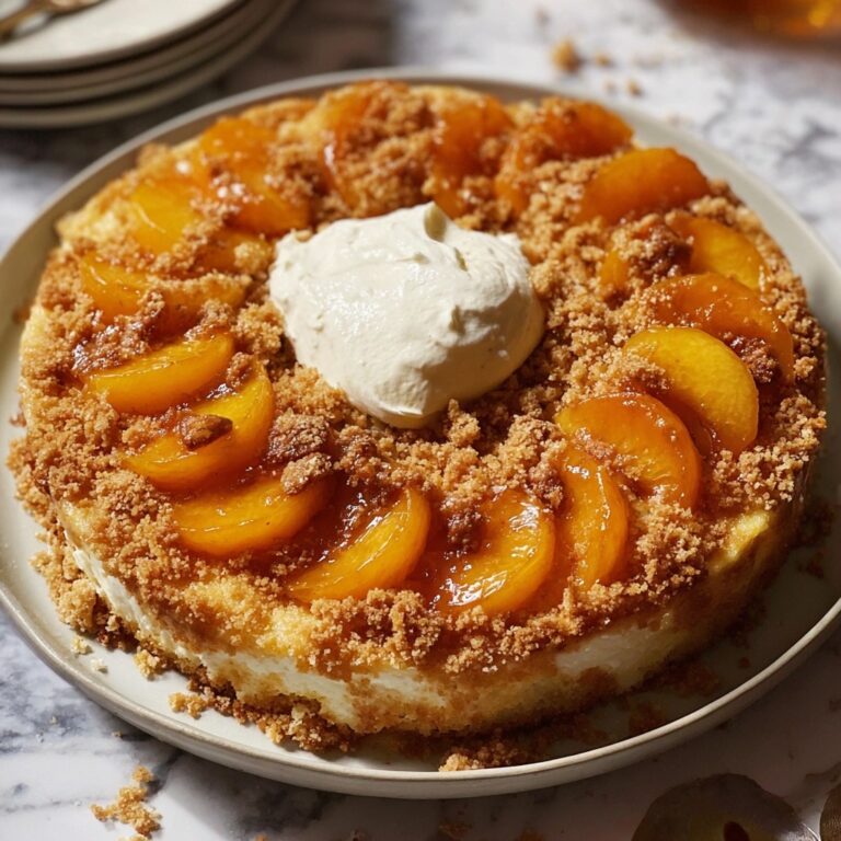 Peach Cobbler Upside Down Cake Recipe