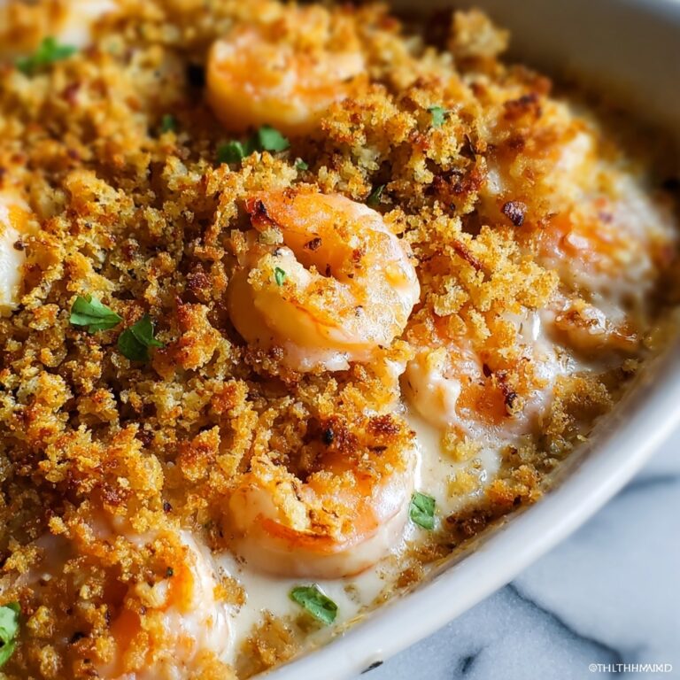 Creamy Shrimp Casserole with Cheddar and Mozzarella Recipe