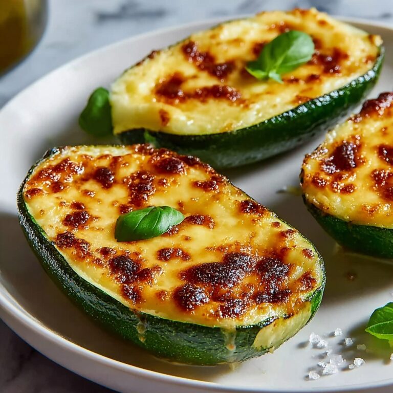 Irresistibly Cheesy Garlic Zucchini Steaks Recipe