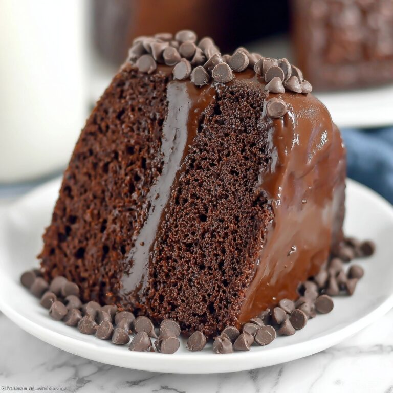 Instant Pot Triple Chocolate Box Cake with Chocolate Chip Ganache Recipe
