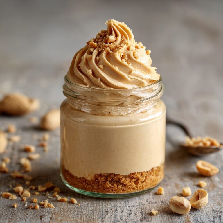 Peanut Butter Mousse with Crunchy Peanuts Recipe