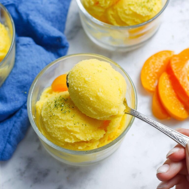 Peach Sorbet Recipe