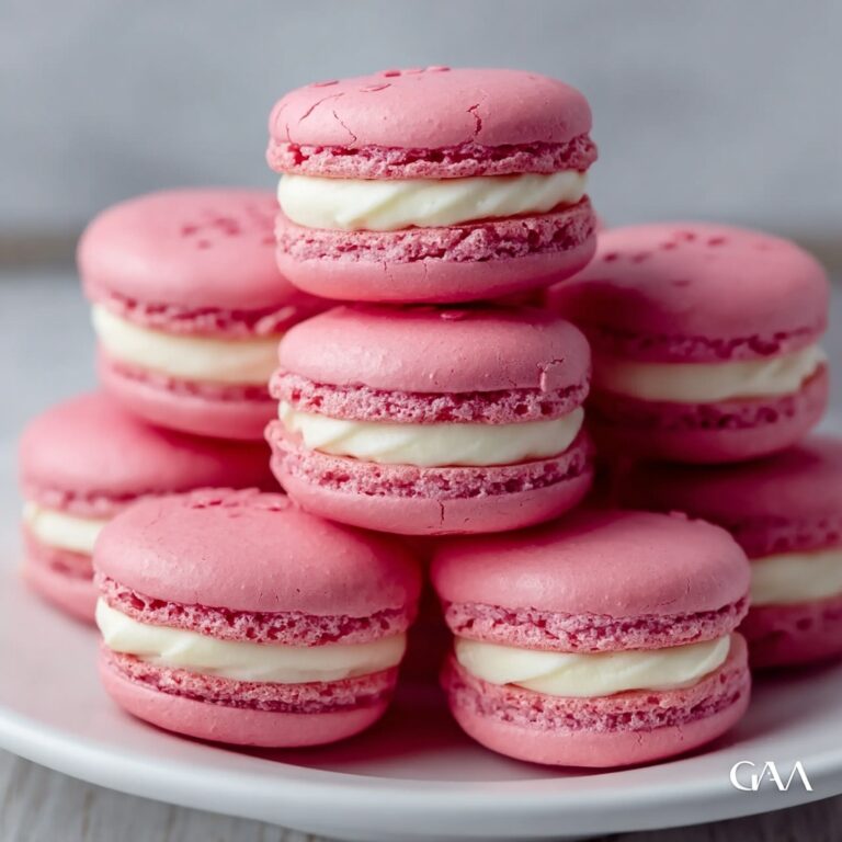 Indulgent Raspberry Macaron Stack for Special Celebrations Recipe