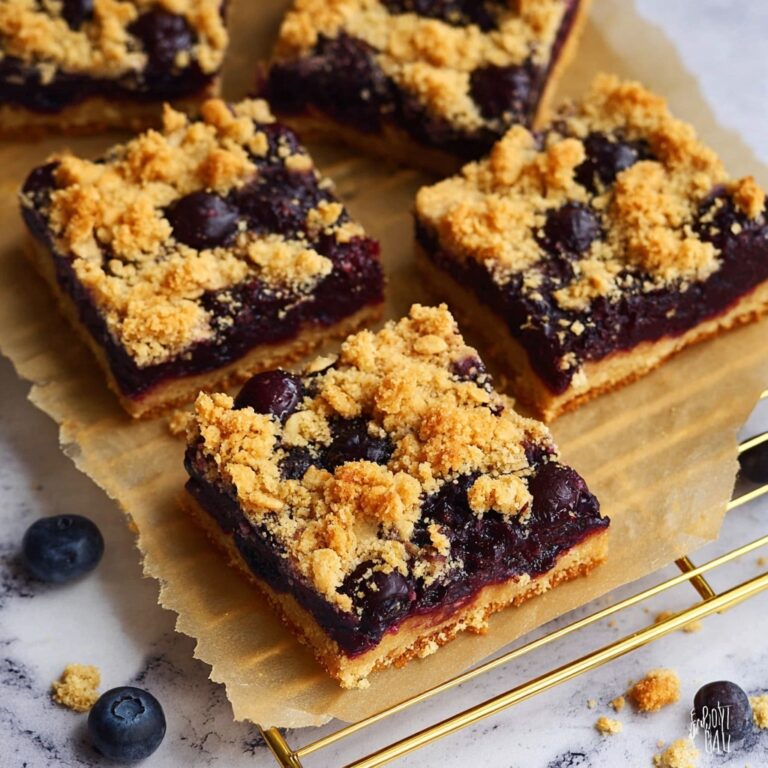 Blueberry Oat Crumble Bars Recipe