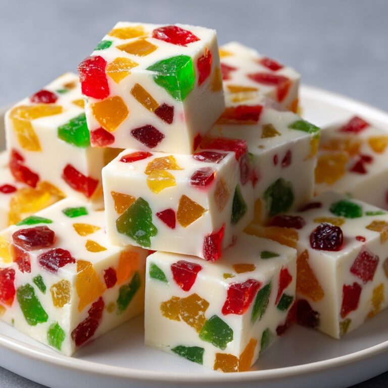 Easy Christmas Gumdrop Nougat Candy Recipe