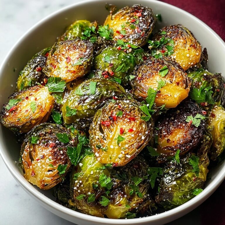 Garlic Butter Roasted Brussels Sprouts Recipe
