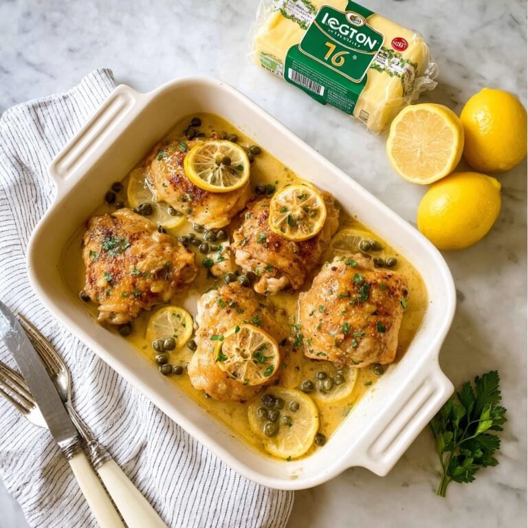 Crispy Baked Chicken Thighs with Capers Recipe